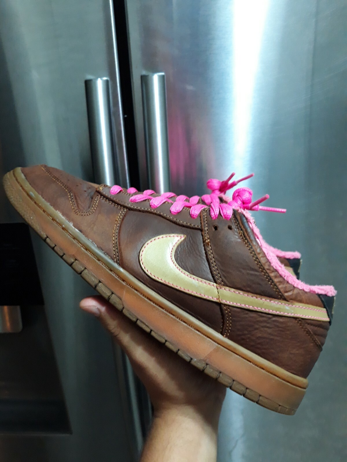 nike sb brown and pink