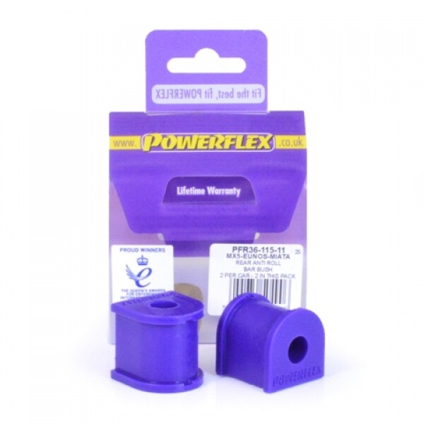 2 X Powerflex PFR36-115-11 PU Stabilager Hinterachse 11Mm Mazda MX-5 NA + NB Nr9-image