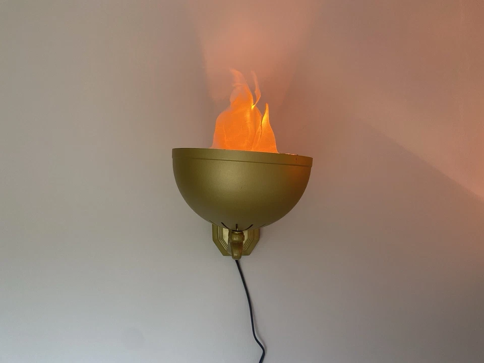 Lámpara de Pared Efecto Llama Decoración Halloween Foto 2 de 4