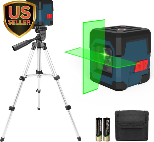 Laser Level, Cross Line Laser with Self-Leveling, Vertical and Horizontal Li...