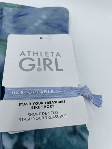 Athleta Girl XL 14 Solarize Blue Stash Your Treasures Bike Cartwheel Gym Short - Picture 22 of 24