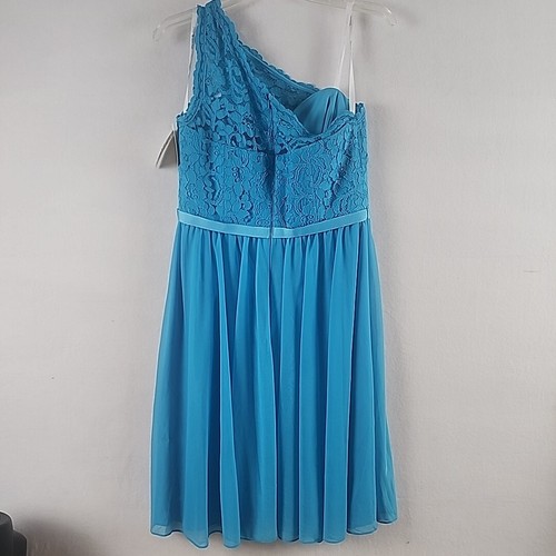 Abito da damigella/prom Malibu monospalla in chiffon taglia 8 - Davids Bridal - Foto 5 di 12