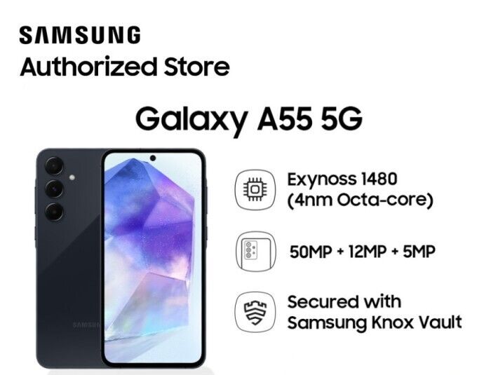 Samsung Galaxy A55 5G A5560 Dual Sim 6.6 Samsung Galaxy A55 5G A5560 Dual Sim 6.6