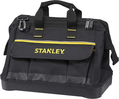 Stanley 600 Denier Open Mouth Tote Werkzeugtasche, Multi-Taschen Aufbewahrung Organizer für