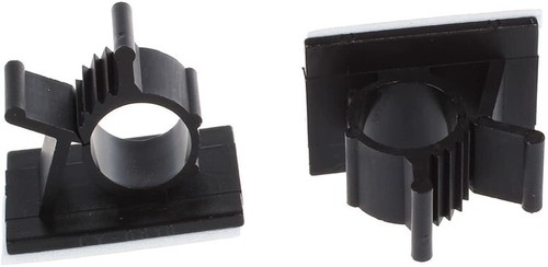 5 pz clip per cavo autoadesive supporti tubo tubo tubo nylon cuscinetto adesivo nero - Foto 3 di 6