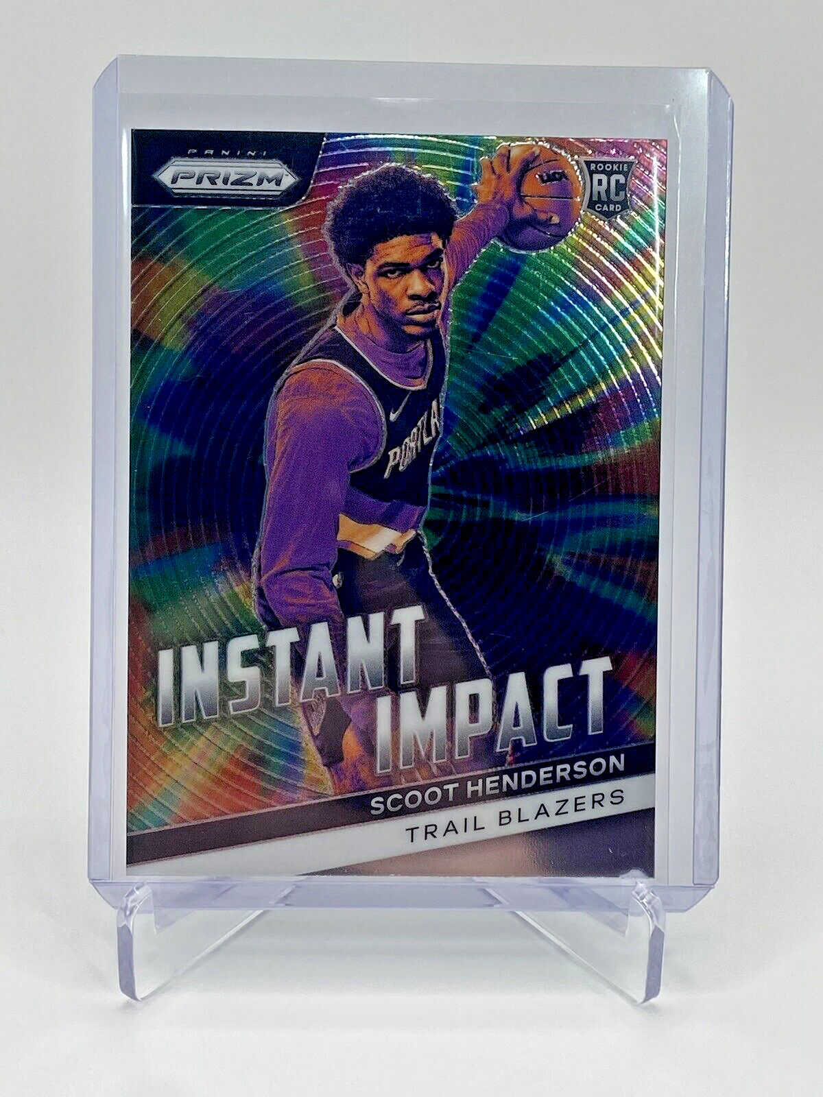 Scoot Henderson #9 Basketball Cards 2023 Panini Prizm Instant Impact trading card — raw and PSA graded price guide