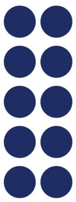 1.5'' Dark Blue Round Label Dots Stickers Color Coding Inventory 1.5 Inch Dot