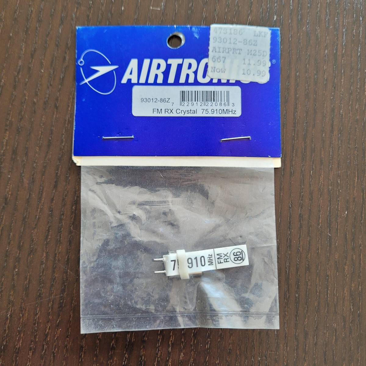 Vintage RC Airtronics 93012-86Z ~ FM Receiver RX Crystal 75.910