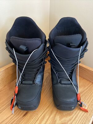 Burton Men's Moto Imprint 1 Snowboard Boots Black Red Upper Lower