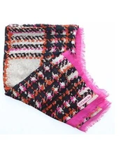 Coach Square Scarf, Modal Silk Bonnie Scarf, Lightweight, Pink 83055 MSRP $148