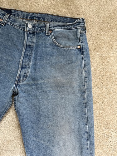 Vintage Levis 501 Jeans 36 x 36 USA Made Button Fly Straight Leg - Picture 10 of 19