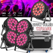 270W 18LED PAR Lights RGBW Stage Lighting DMX DJ Disco Party Show Light W/Case