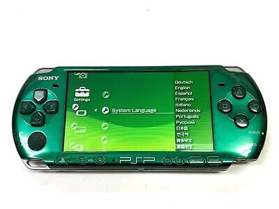 Playstation Portable Spirited Green PSP 3000SG Sony Limited Console F/S  used