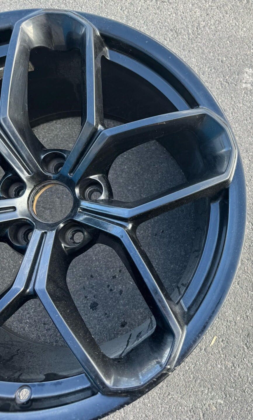 Lamborghini Huracan Evo OEM 19" Black Rear Kari Wheel Only #R2 #0007 W2