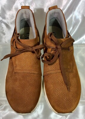 CASBIA Italy Brown Nubuck Leather Sneakers Men display picture 2