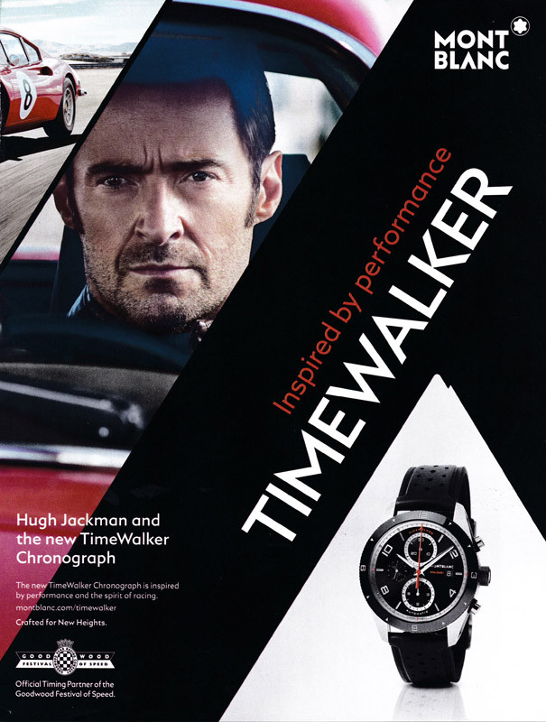 Hugh Jackman Montblanc Watch Hugh Jackman 1-page Clipping 2017 Ad