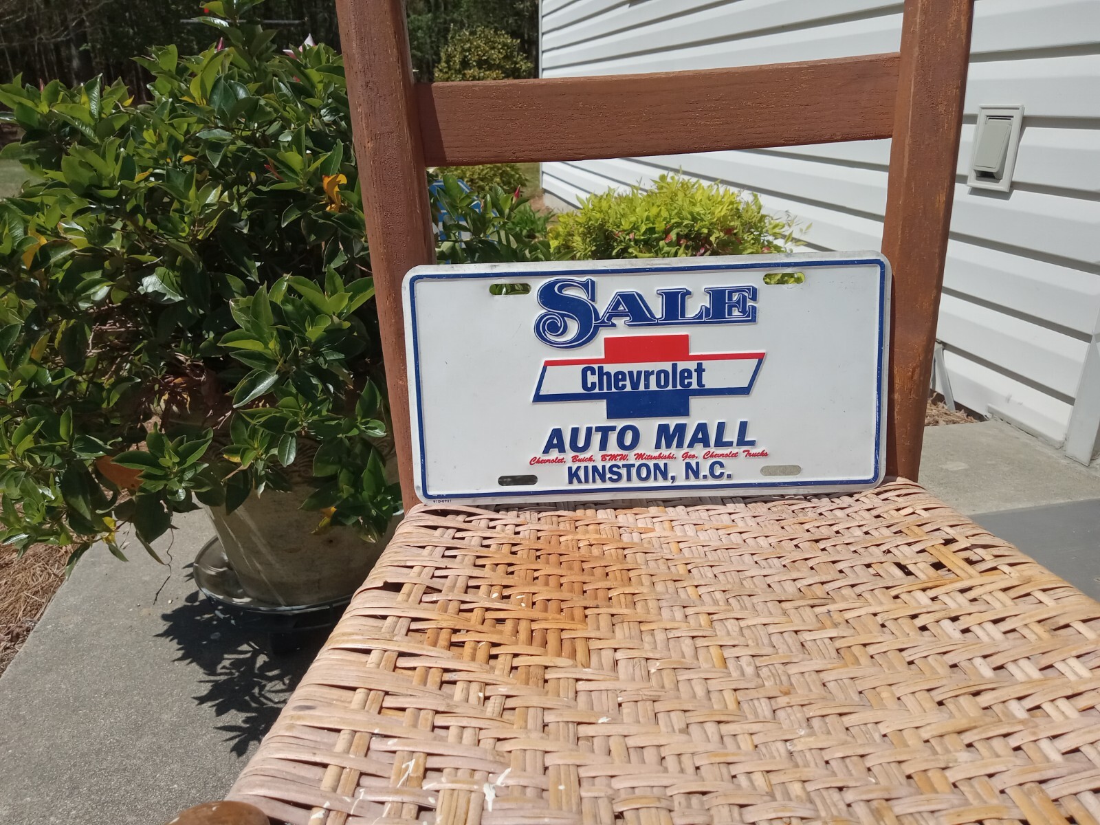 Kinston NC Sale Auto Mall Dealership License Plate Booster Tag eBay