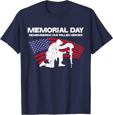 Memorial Day Remembering Our Fallen Heroes Us Flag Unisex T-Shirt