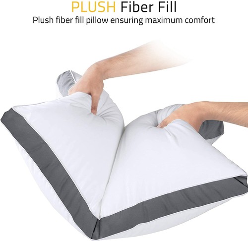 Gusset Bed Pillows Pack of 2 for Sleeping King & Queen Size Utopia Bedding - Picture 34 of 60