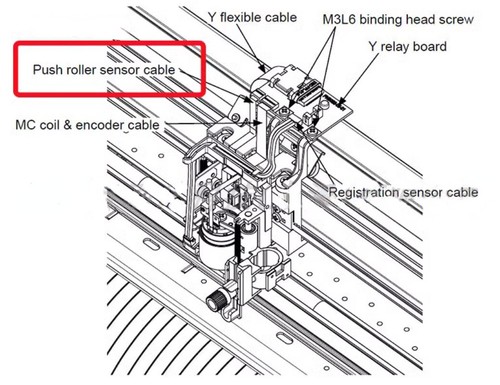 CE6000 CE7000 Push Roller Sensor Cable / Pinch Roller Sensor Cable 1PC - Afbeelding 4 van 4