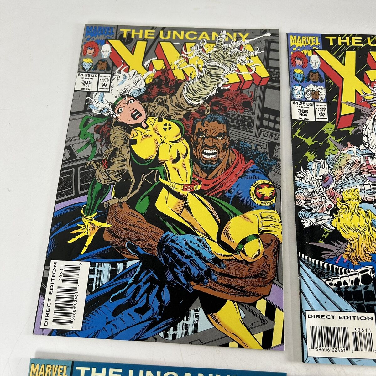 Uncanny X-Men #305 #306 #307 #309 NM MARVEL COMIC LOT BAGGED Uncanny X-Men #305 #306 #307 #309 NM MARVEL COMIC LOT BAGGED