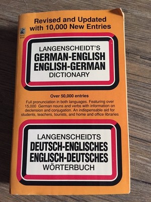 Langenscheidt's German-English English-German Dictionary