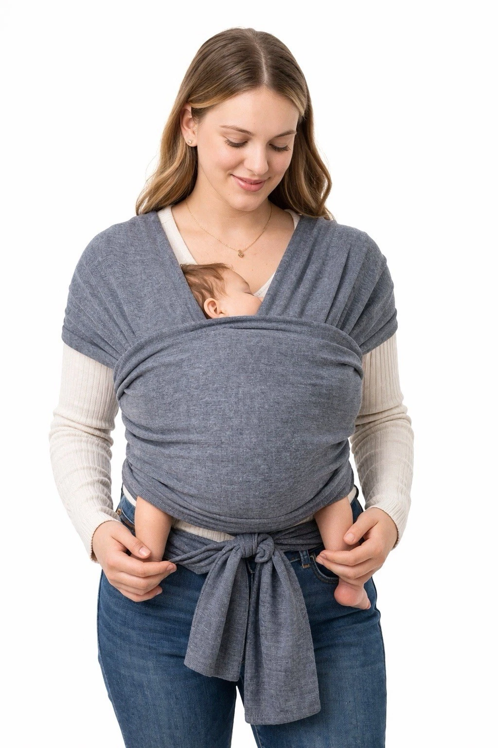 Momcozy Baby Wrap Carrier, Easy to Wear Infant Carrier Slings, Lightweight