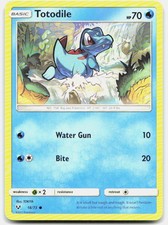 Shining Legends Totodile 18/73 NM Pokemon Common Tcg Card