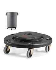 VEVOR Round Trash Can Dolly Fit 20, 32, 44, 55 Gal Garbage Container 500lbs