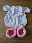 New ListingVintage Cabbage Patch Kid 1980s nightdress and pink fluffy slippers outfit