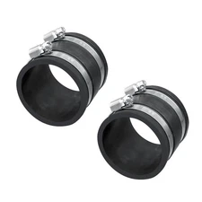 POWERTEC 70148-P2 2-1/2 Inch Dust Control Flex Cuff with Steel Hose Clamps, H...