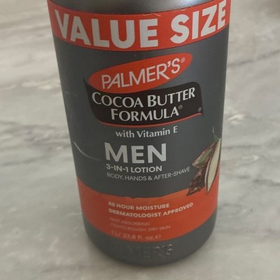 Palmer's Cocoa Butter Formula Men 3-in-1 Lotion Vitamin E 48Hr 13.5oz