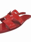 Hermès Oran Sandal Coral Patent Leather, Size 41 — photo 6