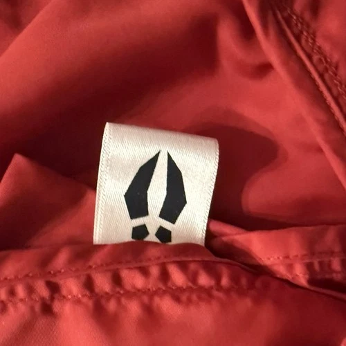 Bearded Goat Full Zip Up Jacket Red Size Small Lumbar Pocket Outdoor Hiking image 7