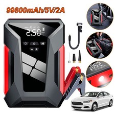 Car Jump Starter with Air Compressor 99800mAh Battery Jumper Box Charger Booster