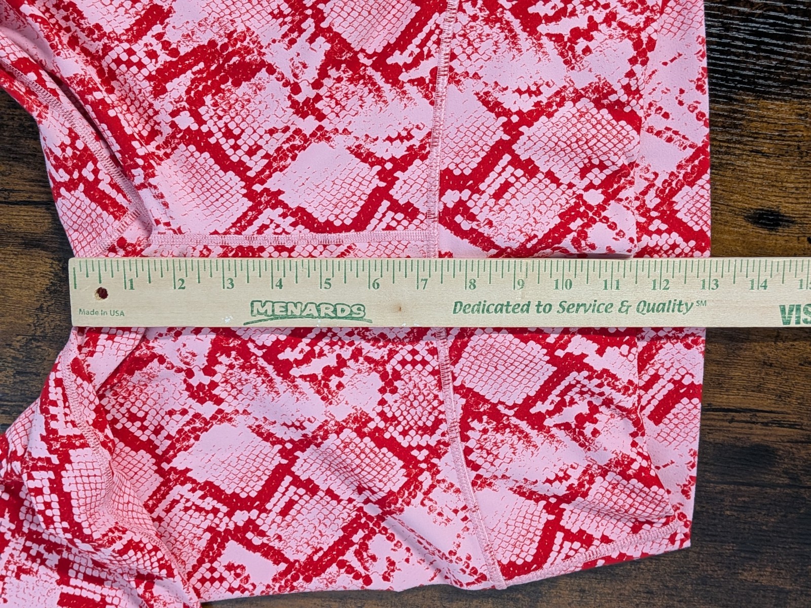 FABLETICS Red Pink Snake Python Define Powerhold … - image 7