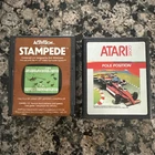 2 For 1 Games Pole Position Atari 2600  & Activison Stampede Games 1981/82