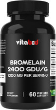 Bromelain Supplement 1000Mg per Serving, 2400 Gdu/G, Proteolytic Enzymes, Suppor