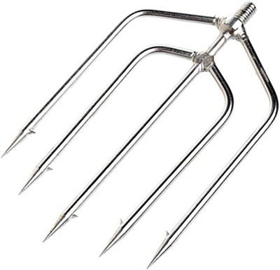 Fishing Harpoon 3-Prong & 5-Prong Gig Hook, Stainless Steel, 8mm Screw