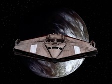 Battlestar Galactica Triangle Ship 3D Resin Print 6" x 5"