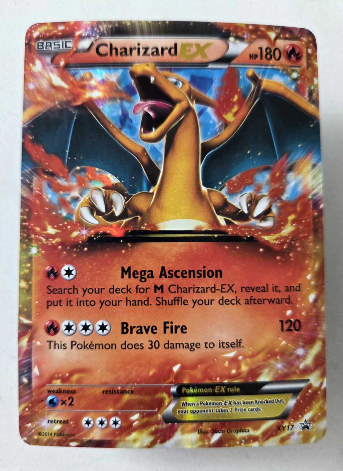 Pokemon Charizard EX XY Black Star Promos Holo Card 2014 XY17 Mid Era Tcg