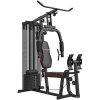 SPORTNOW Weights Machine, Multi Gym With 45kg Weight Stack, Compact Home Gym Leg