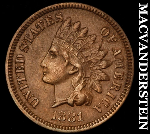 1881 Indian Head Cent- Extra Fine Better Date No Reserve #i5287