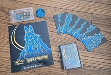 Pokemon Mega Evolution Player’s Guide + Card Sleeves + Dice & Coin Bundle NEW