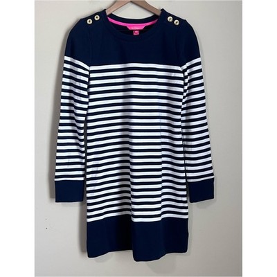 Lilly Pulitzer NWT Striped Navy White Dress Small Nautical Preppy