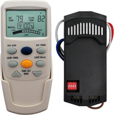 FAN-9T Thermostatic Ceiling Fan Light Remote Control Kit for Hampton Bay