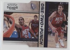 2010 Playoff Contenders Patches Silver Die-Cut /299 Devin Harris Brook Lopez 2b2