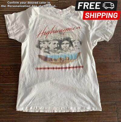 VTG Highwaymen Tour T Shirt Johnny Cash Willi Nelson Waylon Jennings