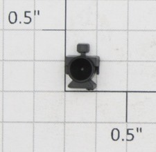 Roundhouse 22487 HO Black Plastic Headlight Body 1 