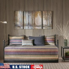 Reversible Daybed Cover Set 6 Pieces Quilted Soft Durable Guest Room Decor New